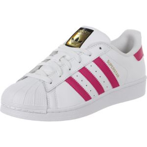 Image de Adidas B23644, Chaussures de Basketball Fille, Blanc - Weiß (FTWR White/Bold Pink/FTWR White), 36 2/3