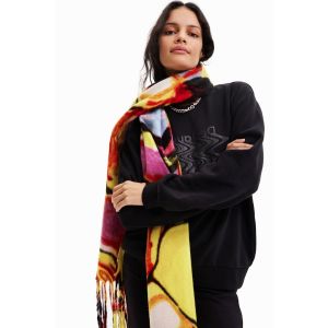 Desigual Écharpe à franges Multicolore
