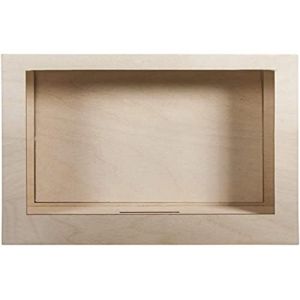 Rayher Kit en bois Cadre à motif 3D, FSC 100%, nature, 24x24x6,6cm, 8 pces, boîte 1kit {couleur}