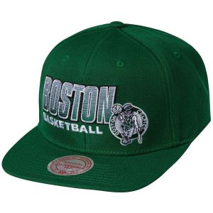 Image de Mitchell & ness Casquette snapback bord plat Boston Celtics