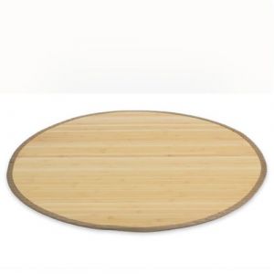 Tapis bambou 200 cm rond Naturel Clair