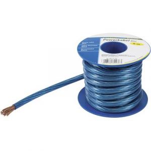 Tru Components Câble de masse CCA 1565200 1 x 16 mm² bleu, transparent 5 m