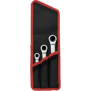 Image de Toolcraft Set de clés à cliquet 4 en 1, 8 - 19 mm, 3 pièces