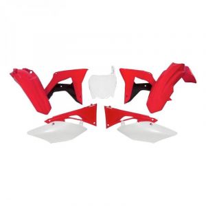 Racetech Kit plastique RTech Honda CRF 250R 2018 noir/rouge/blanc (couleur OEM)