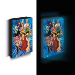 Pyramid Posters Toile Lumineuse 30x40cm One Piece : Luffy with friends (fonctionne avec 3 piles AA non incluses)