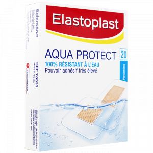 Elastoplast Aqua protect - Pansements 100% résistants à l'eau, 20 unités