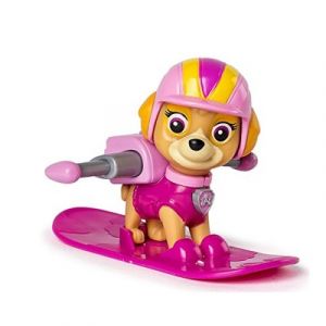 Spin Master Figurine Pat'Patrouille Sac &agrave; dos hiver Snowboard Skye