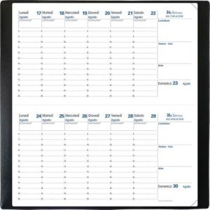 Quo Vadis Agenda Bi-Planning - 8,8x17cm - Impala Colori Assortiti