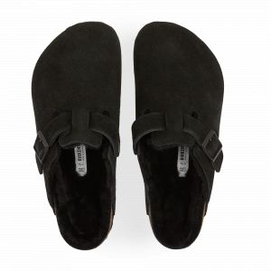 Birkenstock Bosten, Sabots Femme, Noir, 45 EU