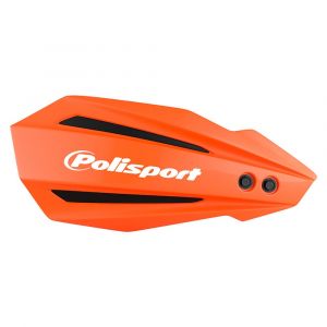 Polisport 8308500008 - Prot&egrave;ge-mains BULLIT 1 point de fixation MX-Style en plastique avec kit de montage inclus compatible avec les motos KTM, GAS GAS, Husqvarna, Sherco en couleur orange