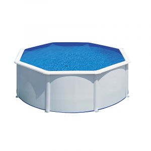 Gre Piscine ronde en acier blanc 3,2m x 1,22m
