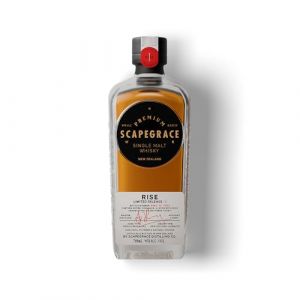 SCAPEGRACE - RISE Small Batch Limited Release - Single Malt Whisky - Origine : Nouvelle-Zélande - Notes de Miel & Fruits - Idéal en dégustation - 46% Alcool - 70cl