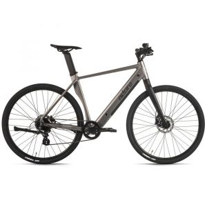 Velo de ville electrique adore 28 aluminium urban bike ubr 770 moteur arriere 35nm 9 8ah gris mat
