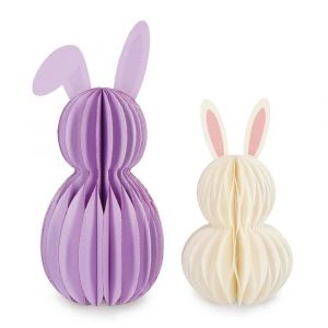 Legami Set de 2 Petits Lapins Pliables en Papier