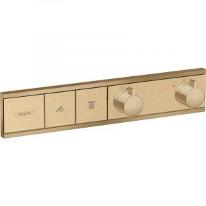 Hansgrohe Module thermostatique RainSelect encastré avec 2 fonctions, bronze brossé (15380140)