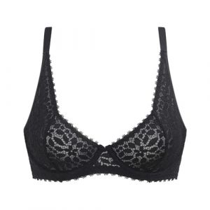 DIM Soutien-gorge &agrave; armatures en dentelle - Noir