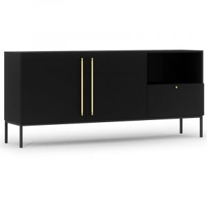 Felicia - buffet bas - noir - 180 cm