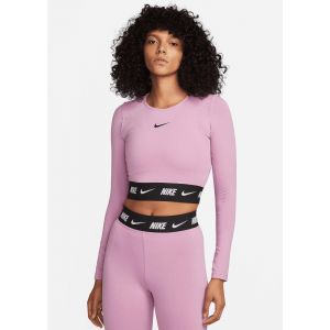 Nike Tshirt Crop Tape Violet - Taille M