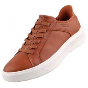 Skechers Baskets homme SLIP INS COURT BREAK - DOUBLE VENTED cognac