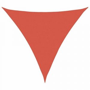 VidaXL Voile D'ombrage 160 G/M&sup2; Triangulaire Terre Cuite 6x6x6 M Pehd