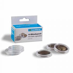 Leuchtturm - Capsules pour pièces de monnaie - diamètre intérieur 34 mm