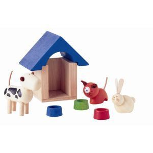 Image de Plan Toys Niche et animaux domestiques pour maison de poupée