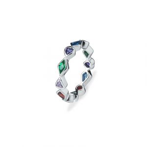 Jette Bague pour femme KALEIDOSCOPE OF LOVE 88768086 925 Argent
