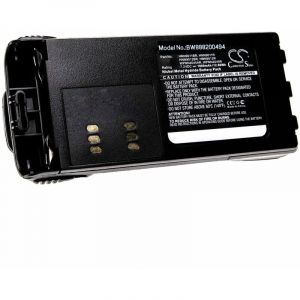 Vhbw Batterie remplacement pour Motorola PMNN4045, PMNN4157, PMNN4157AR pour radio talkie-walkie (1800mAh, 7,2V, NiMH) - avec clip de ceinture