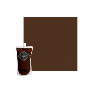Peinture acrylique lessivable velours BARBOUILLE - Pour murs et plafonds - 1L - Marron Abomey