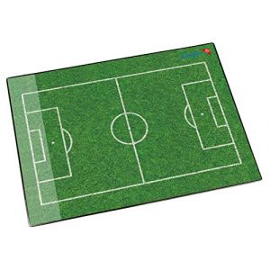 Läufer 46654 sous-main avec motif terrain de football, 40x53 cm, sous-main antidérapant pour les filles et les garçons qui aiment le football