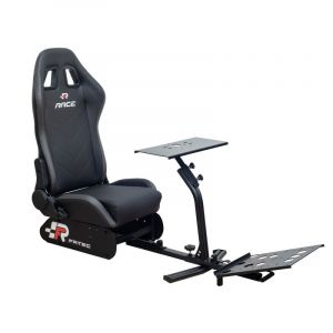 FR-TEC Siège de course pour simulateur de conduite noir