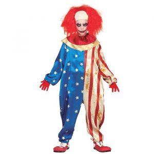 Amscan FIESTAS GUIRCA Déguisement De Clown Patriote Américain Enfant 10-12 Ans