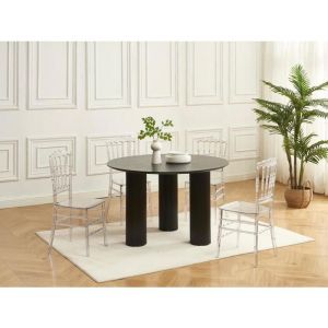 Vente-unique - Lot de 2 chaises en polycarbonate - Cristal - ambelon