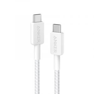Image de Anker C&acirc;ble en nylon USB-C vers USB-C, 0,9 M 60 W, blanc