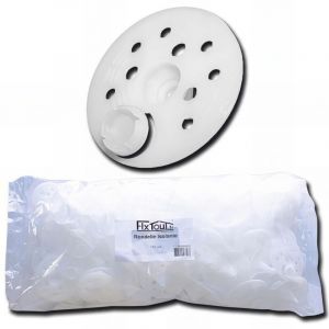 Fixtout 100 rondelles d'isolations avec capuchon kc d. 60 mm pour vis vbf ou cheville nfa