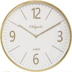 Image de Horloge Murale Design "Oldgate" 35cm Or Prix