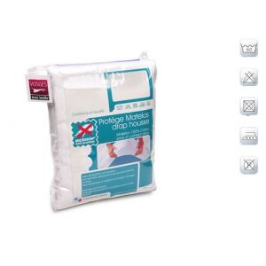 Nuit des Vosges Protège Matelas Absorbant Coton Anti-Acariens Antonin 90x200