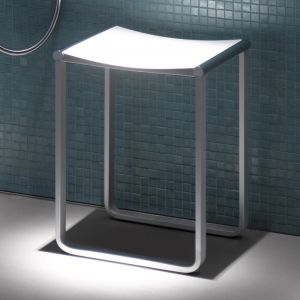 Keuco 14982010051 Plan Tabouret Chromé/blanc