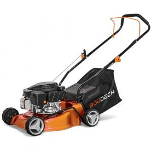 Boudech Tondeuse poussée avec moteur à essence 127cc 2KW ohv 4 temps largeur de coupe 400mm