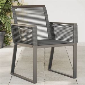 VidaXL Chaises de jardin lot de 2 Noir R&eacute;sine tress&eacute;e, si&egrave;ge de jardin, chaise de patio, chaise de salle &agrave; manger de jardin, si&egrave;ge d'ext&eacute;rieur