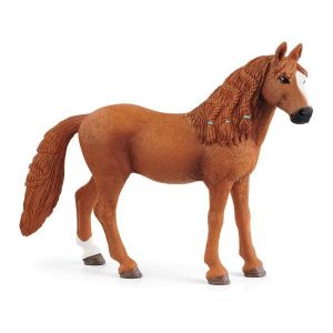 Schleich Figurine ponette de selle allemande - dimension : 11,6 cm x 3,5 cm x 9,2 cm