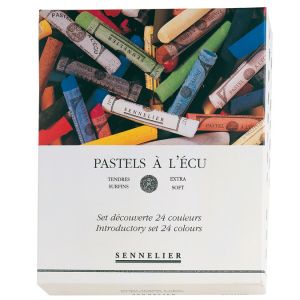 Sennelier Bo&icirc;te 24 pastels tendre &agrave; l'Ecu S&eacute;lection D&eacute;couverte