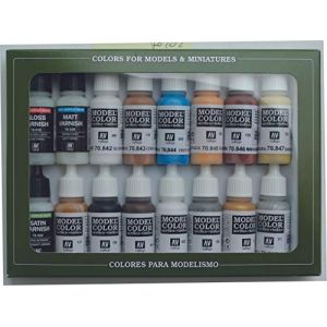 Vallejo VAL70102 - Model Color Set - Folkstone Special (x16) - Modélisation plastique Peintures