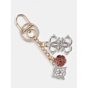 Guess Porte-cl&eacute;s breloque logo pivoine 4G Multicolore - Couleur Multicolore - Taille Taille unique