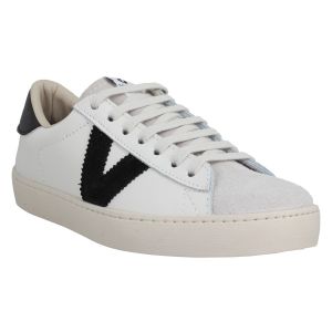 Victoria Pour femme. Baskets en cuir Berlin blanc