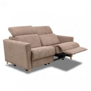 Image de Italian Spirit Canap&eacute; 2 places 2 relax &eacute;lectrique WAGRAM avec syst&egrave;me z&eacute;ro wall beige