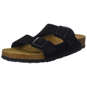 Image de Birkenstock Arizona, Sandales Bout Ouvert Hommes, Noir, 44 EU