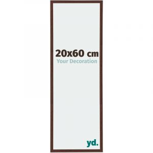 Your Decoration - 20x60 cm - Cadres Photos en Plastique Avec Verre Plexiglas - Excellente Qualit&eacute; -Brun - Cadre Decoration Murale - Annecy.