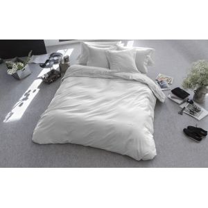Guy Laroche Housse de couette en coton blanc 155x220 cm