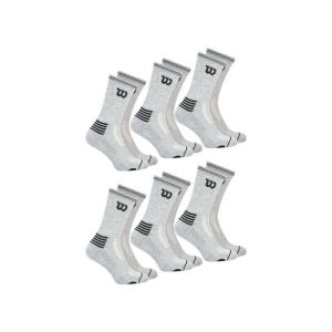 Wilson Lot 6 paires chaussettes Essentiel Wilso - Couleur 39/42, 43/46 - Taille Blanc